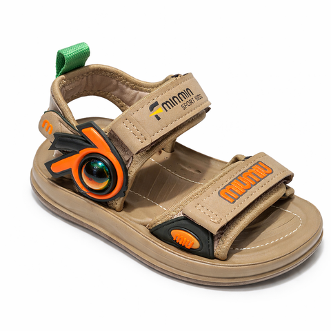 Futuristic Olive & Yellow Sandals for Baby Boys