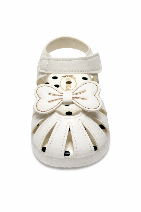 Cute Pearl & Bow Baby Girl Sandals