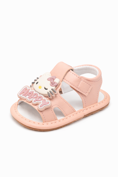 Cute Pink Cartoon Character Sandals for Baby Girls