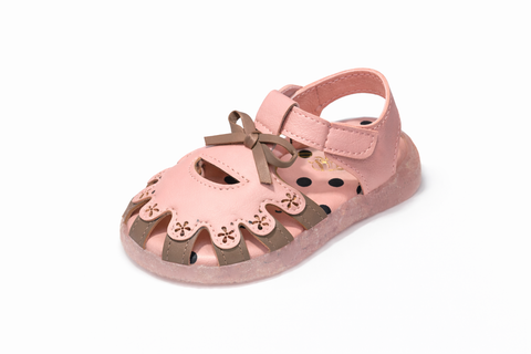 Premium Soft-Sole Cream Sandals for Baby Girls