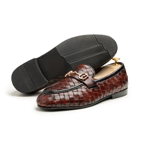 Rooba Men: Executive Woven Loafers (Sole Detail Edition)
