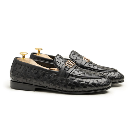 The Gentleman's Choice: Premium Black Wedding Loafers