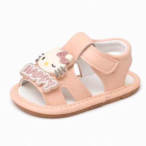 Cute Pink Cartoon Character Sandals for Baby Girls