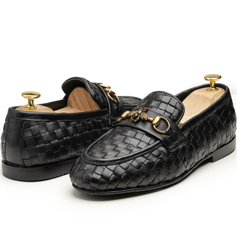 The Gentleman's Choice: Premium Black Wedding Loafers