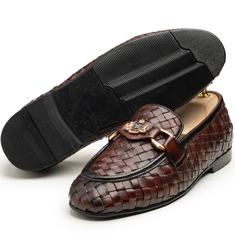 Premium Artisan Brown Loafers (Sole-Grip Edition)